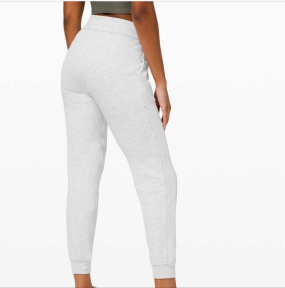 lululemon athletica Pants - Heather Grey Cotton Drawstring Joggers. Size 8. EUC.